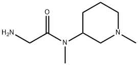 2-AMino-N-Methyl-N-(1-Methyl-piperidin-3-yl)-acetaMide Struktur