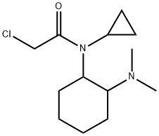 2-Chloro-N-cyclopropyl-N-(2-diMethylaMino-cyclohexyl)-acetaMide Struktur