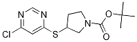 3-(6-Chloro-pyriMidin-4-ylsulfanyl)
-pyrrolidine-1-carboxylic acid tert
-butyl ester Struktur