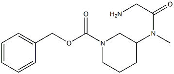 3-[(2-AMino-acetyl)-Methyl-aMino]-piperidine-1-carboxylic acid benzyl ester Struktur