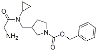 3-{[(2-AMino-acetyl)-cyclopropyl-aMino]-Methyl}-pyrrolidine-1-carboxylic acid benzyl ester Struktur