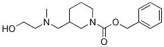 3-{[(2-Hydroxy-ethyl)-Methyl-aMino]-Methyl}-piperidine-1-carboxylic acid benzyl ester Struktur