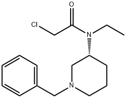 N-((R)-1-Benzyl-piperidin-3-yl)-2-chloro-N-ethyl-acetaMide Struktur