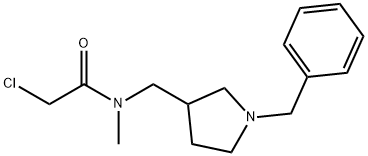 N-(1-Benzyl-pyrrolidin-3-ylMethyl)-2-chloro-N-Methyl-acetaMide Struktur