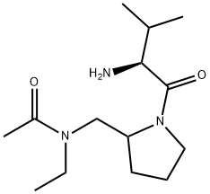 N-[1-((S)-2-AMino-3-Methyl-butyryl)-pyrrolidin-2-ylMethyl]-N-ethyl-acetaMide Struktur