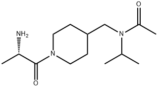 N-[1-((S)-2-AMino-propionyl)-piperidin-4-ylMethyl]-N-isopropyl-acetaMide Struktur