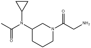 N-[1-(2-AMino-acetyl)-piperidin-3-yl]-N-cyclopropyl-acetaMide Struktur