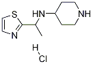 Piperidin-4-yl-(1-thiazol-2-yl-ethyl)-aMine hydrochloride Struktur