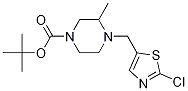 4-(2-Chloro-thiazol-5-ylmethyl)-3-methyl-piperazine-1-carboxylic acid tert-butyl ester Struktur