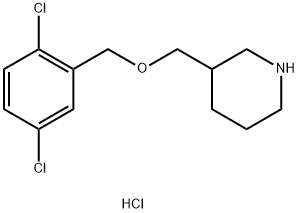 3-(2,5-Dichloro-benzyloxymethyl)-piperidine hydrochloride Struktur