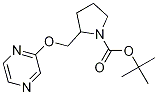 2-(Pyrazin-2-yloxymethyl)-pyrrolidine-1-carboxylic acid tert-butyl ester Struktur