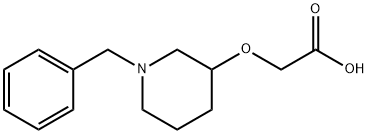 (1-Benzyl-piperidin-3-yloxy)-acetic acid Struktur