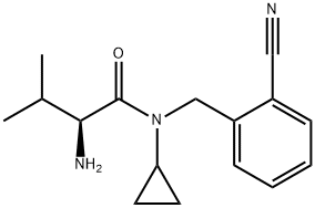 (S)-2-AMino-N-(2-cyano-benzyl)-N-cyclopropyl-3-Methyl-butyraMide Struktur