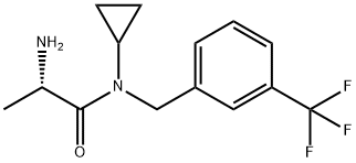 (S)-2-AMino-N-cyclopropyl-N-(3-trifluoroMethyl-benzyl)-propionaMide Struktur