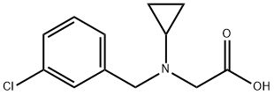 [(3-Chloro-benzyl)-cyclopropyl-aMino]-acetic acid Struktur