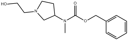 [1-(2-Hydroxy-ethyl)-pyrrolidin-3-ylMethyl]-carbaMic acid benzyl ester Struktur