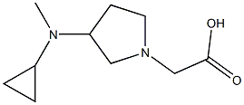 [3-(Cyclopropyl-Methyl-aMino)-pyrrolidin-1-yl]-acetic acid Struktur