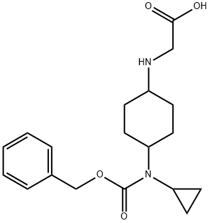 [4-(Benzyloxycarbonyl-cyclopropyl-aMino)-cyclohexylaMino]-acetic acid Struktur