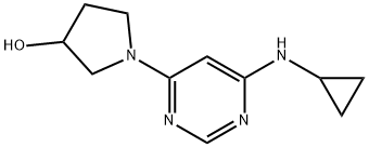 1-(6-CyclopropylaMino-pyriMidin-4-yl)-pyrrolidin-3-ol Struktur