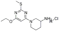 1-(6-Ethoxy-2-Methylsulfanyl-pyriMidin-4-yl)-piperidin-3-ylaMine hydrochloride Struktur