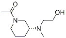 1-{(R)-3-[(2-Hydroxy-ethyl)-Methyl-aMino]-piperidin-1-yl}-ethanone Struktur