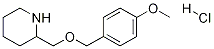 2-(4-Methoxy-benzyloxyMethyl)-piperidine hydrochloride Struktur