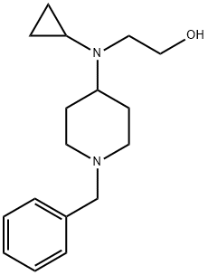 2-[(1-Benzyl-piperidin-4-yl)-cyclopropyl-aMino]-ethanol Struktur