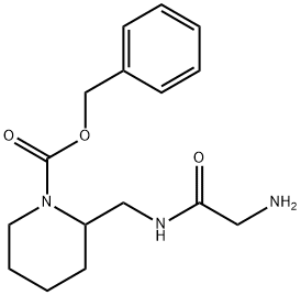 2-[(2-AMino-acetylaMino)-Methyl]-piperidine-1-carboxylic acid benzyl ester Struktur