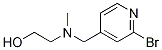 2-[(2-BroMo-pyridin-4-ylMethyl)-Methyl-aMino]-ethanol Struktur