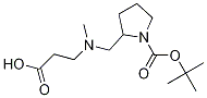 2-[(CarboxyMethyl-ethyl-aMino)-Methyl]-pyrrolidine-1-carboxylic acid tert-butyl ester Struktur