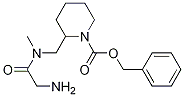 2-{[(2-AMino-acetyl)-Methyl-aMino]-Methyl}-piperidine-1-carboxylic acid benzyl ester Struktur