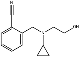 2-{[Cyclopropyl-(2-hydroxy-ethyl)-aMino]-Methyl}-benzonitrile Struktur