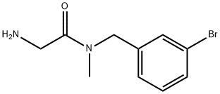 2-AMino-N-(3-broMo-benzyl)-N-Methyl-acetaMide Struktur