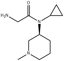 2-AMino-N-cyclopropyl-N-((S)-1-Methyl-piperidin-3-yl)-acetaMide Struktur