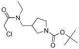 3-{[(2-Chloro-acetyl)-ethyl-aMino]-Methyl}-pyrrolidine-1-carboxylic acid tert-butyl ester Struktur