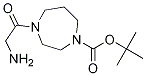 4-(2-AMino-acetyl)-[1,4]diazepane-1-carboxylic acid tert-butyl ester Struktur