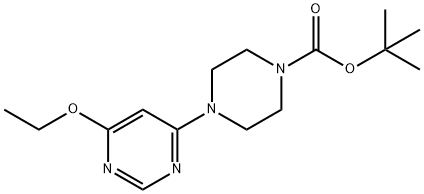 4-(6-Ethoxy-pyriMidin-4-yl)-piperazine-1-carboxylic acid tert-butyl ester Struktur