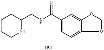 Benzo[1,3]dioxole-5-carboxylic acid (piperidin-2-ylMethyl)-aMide hydrochloride Struktur