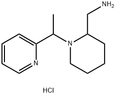 C-[1-(1-Pyridin-2-yl-ethyl)-piperidin-2-yl]-MethylaMine hydrochloride Struktur