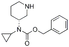 Cyclopropyl-(R)-piperidin-3-yl-carbaMic acid benzyl ester Struktur