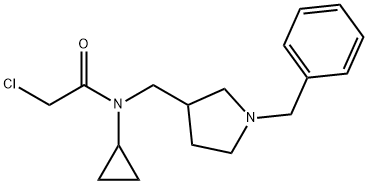 N-(1-Benzyl-pyrrolidin-3-ylMethyl)-2-chloro-N-cyclopropyl-acetaMide Struktur