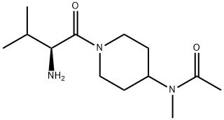 N-[1-((S)-2-AMino-3-Methyl-butyryl)-piperidin-4-yl]-N-Methyl-acetaMide Struktur