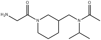 N-[1-(2-AMino-acetyl)-piperidin-3-ylMethyl]-N-isopropyl-acetaMide Struktur