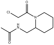 N-[1-(2-Chloro-acetyl)-piperidin-2-ylMethyl]-acetaMide Struktur