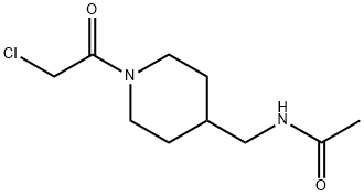 N-[1-(2-Chloro-acetyl)-piperidin-4-ylMethyl]-acetaMide Struktur