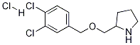 2-(3,4-Dichloro-benzyloxymethyl)-pyrrolidine hydrochloride Struktur