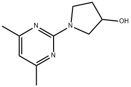 1-(4,6-Dimethyl-pyrimidin-2-yl)-pyrrolidin-3-ol Struktur