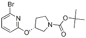 (R)-3-(6-Bromo-pyridin-2-yloxy)-pyrrolidine-1-carboxylic acid tert-butyl ester Struktur