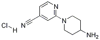 4-Amino-3,4,5,6-tetrahydro-2H-[1,2']bipyridinyl-4'-carbonitrile hydrochloride Struktur