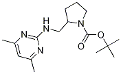 2-[(4,6-Dimethyl-pyrimidin-2-ylamino)-methyl]-pyrrolidine-1-carboxylic acid tert-butyl ester Struktur